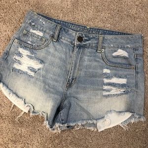 American Eagle High Waisted Denim Shorts